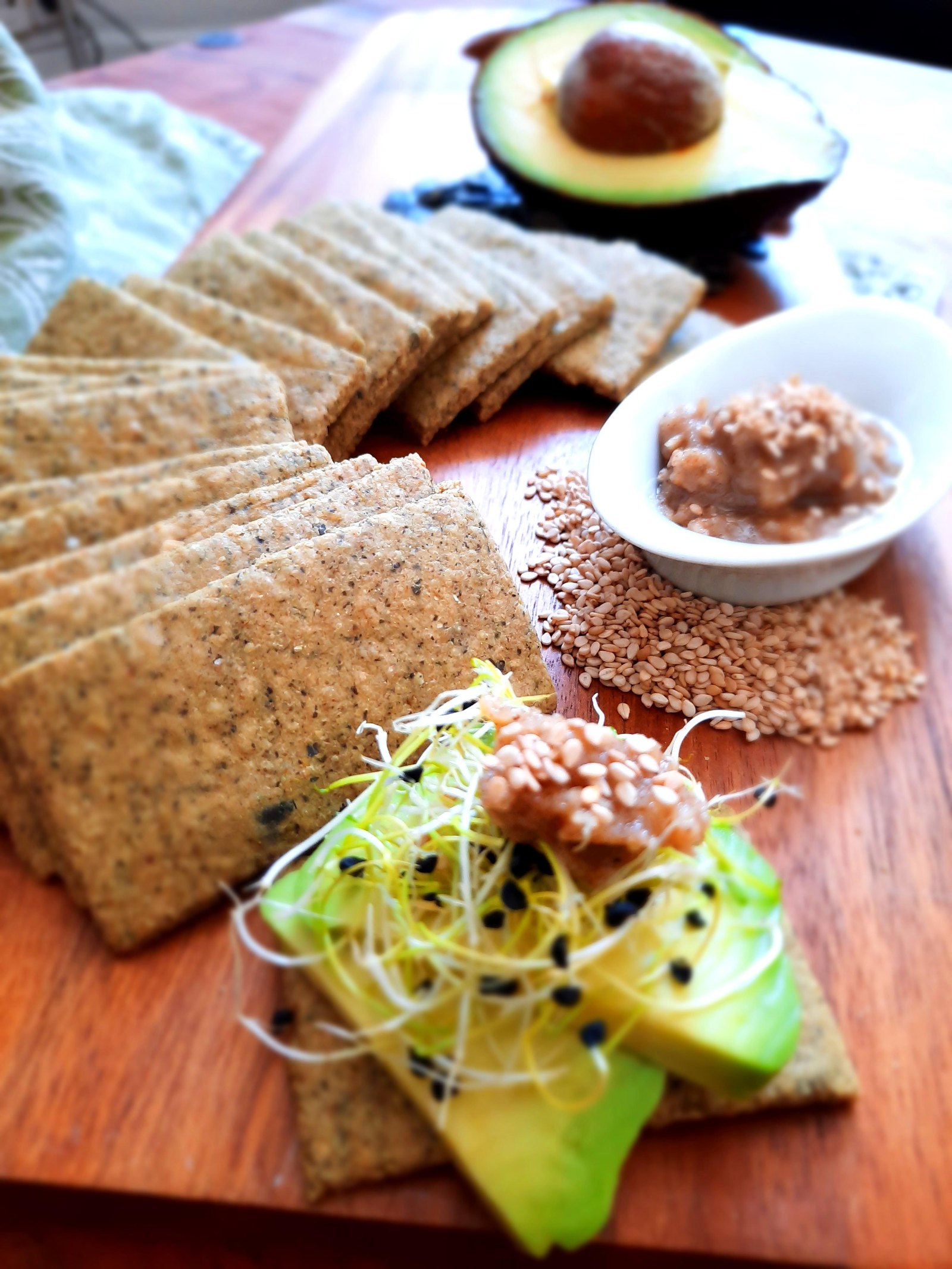 Crackers aux flocons d&rsquo;avoine et graines de courge