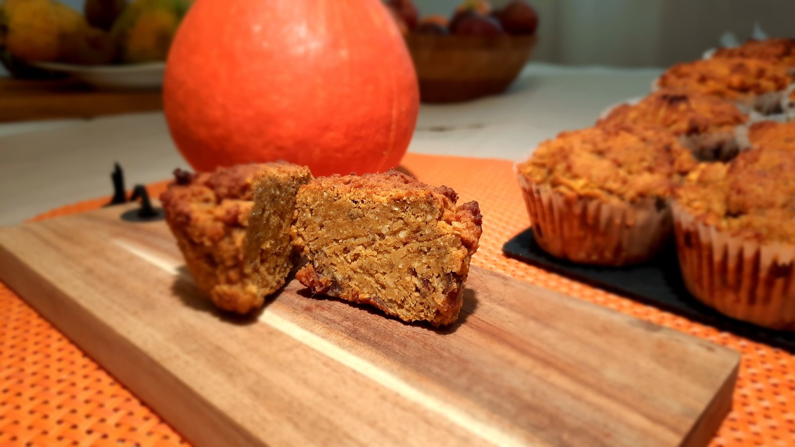 Muffins au potimarron et à la patate douce