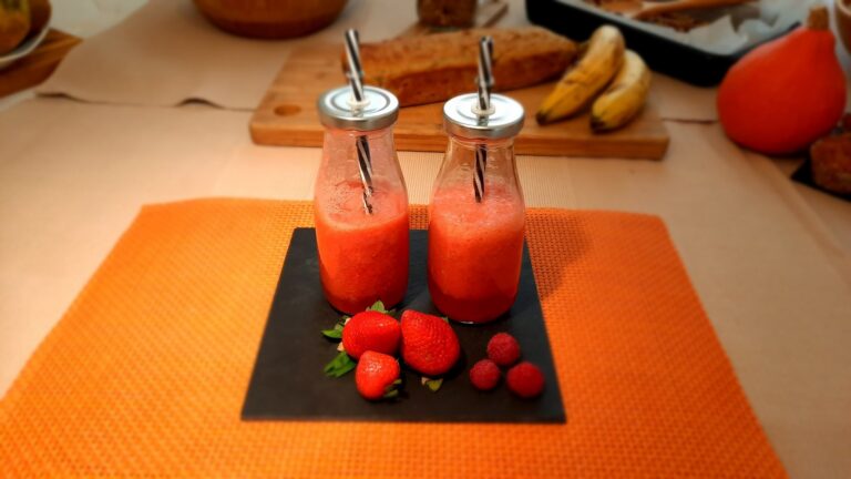 Smoothie fraises-framboises