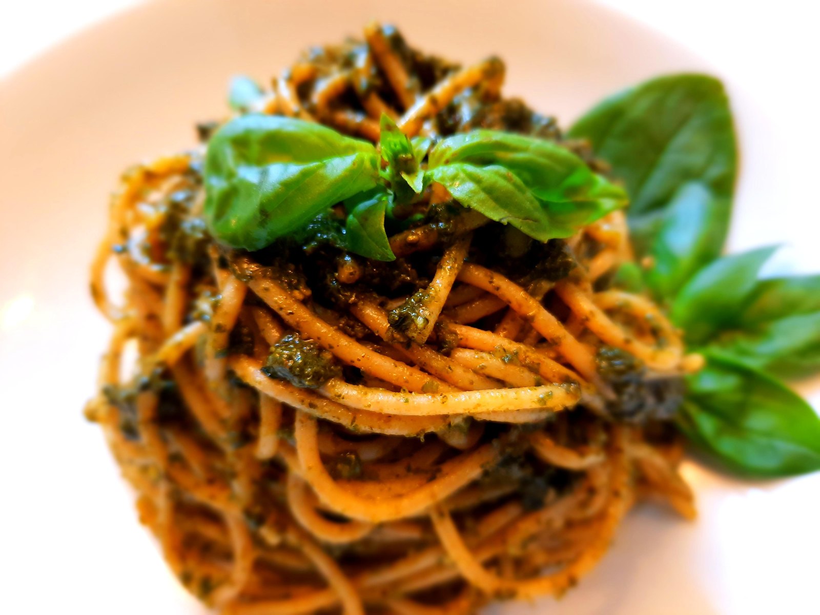 Spaghettis au pesto alla genovese