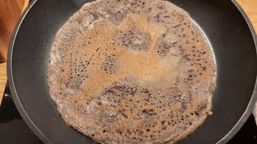 Galette de maïs bleu