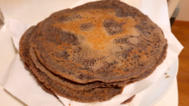 Galette de maïs bleu