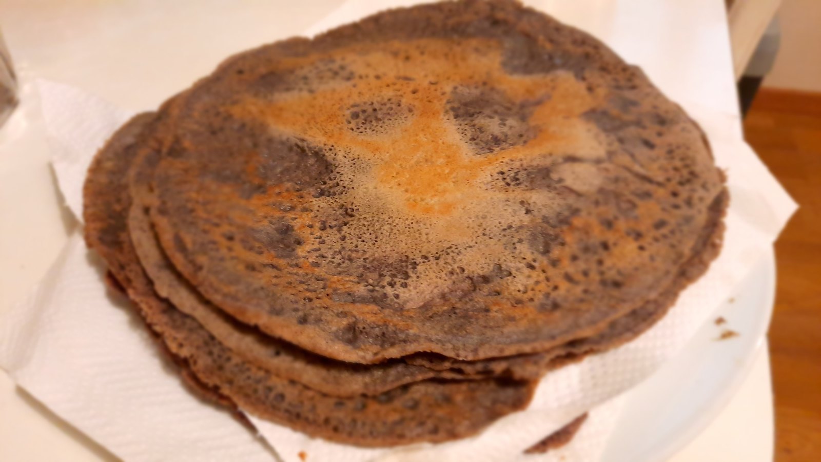 Galette de maïs bleu