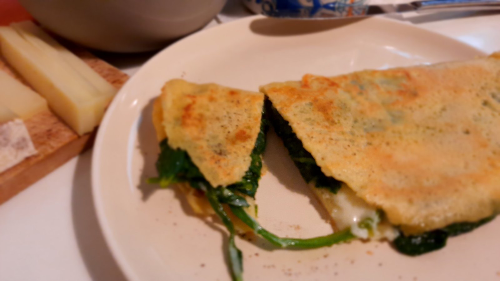 Galette de farine de pois chiche