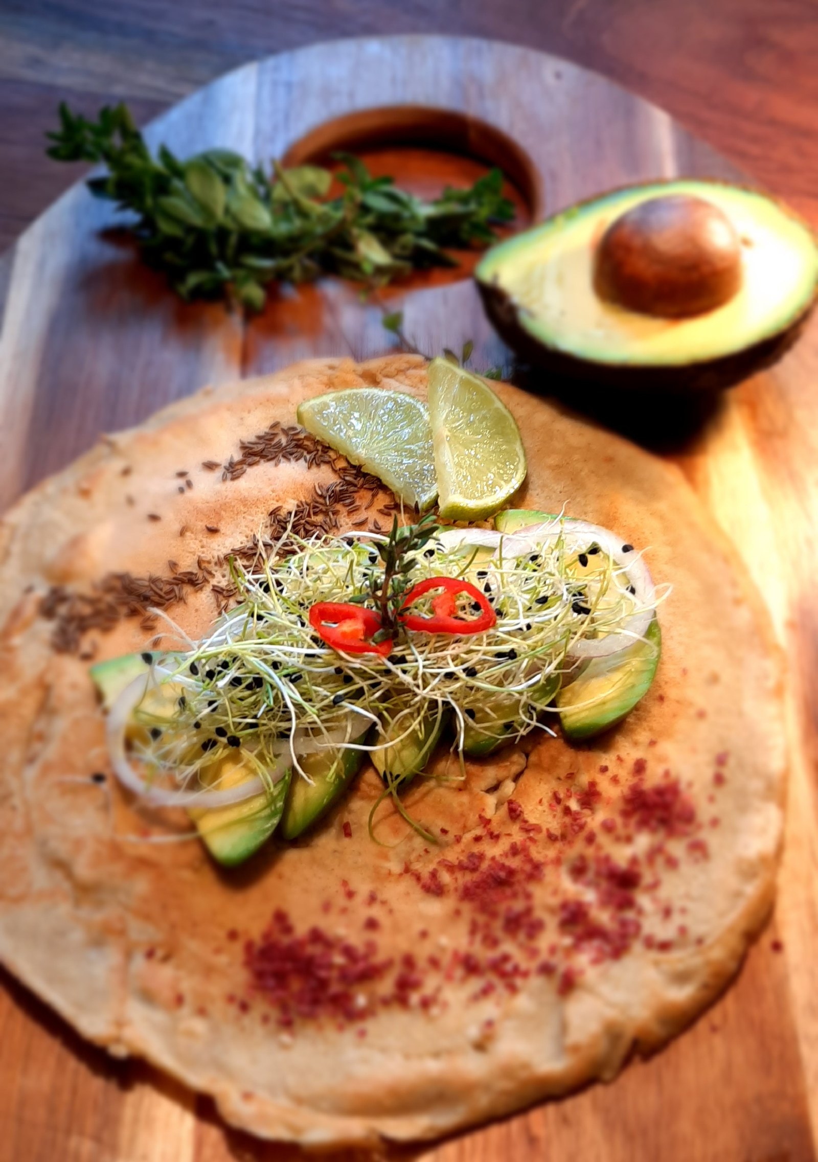 Galette de farine de quinoa