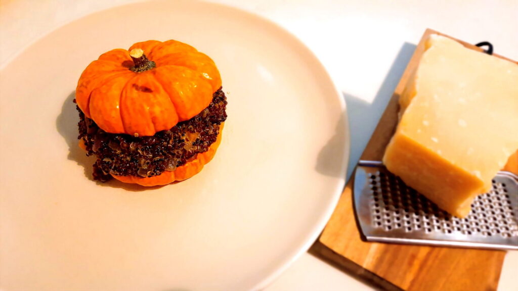 Courge farcie au quinoa