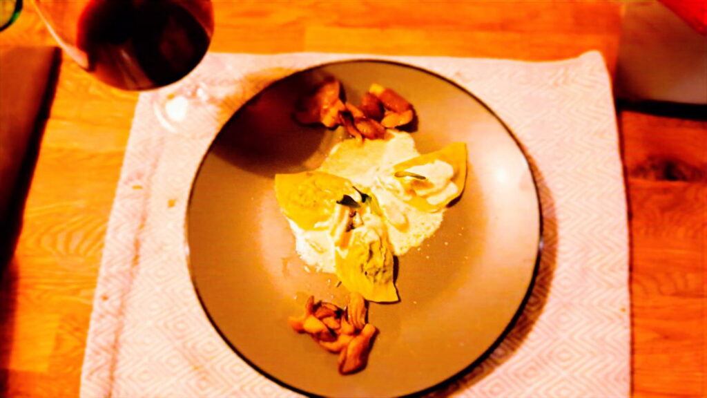 Raviolis servis à l'assiette