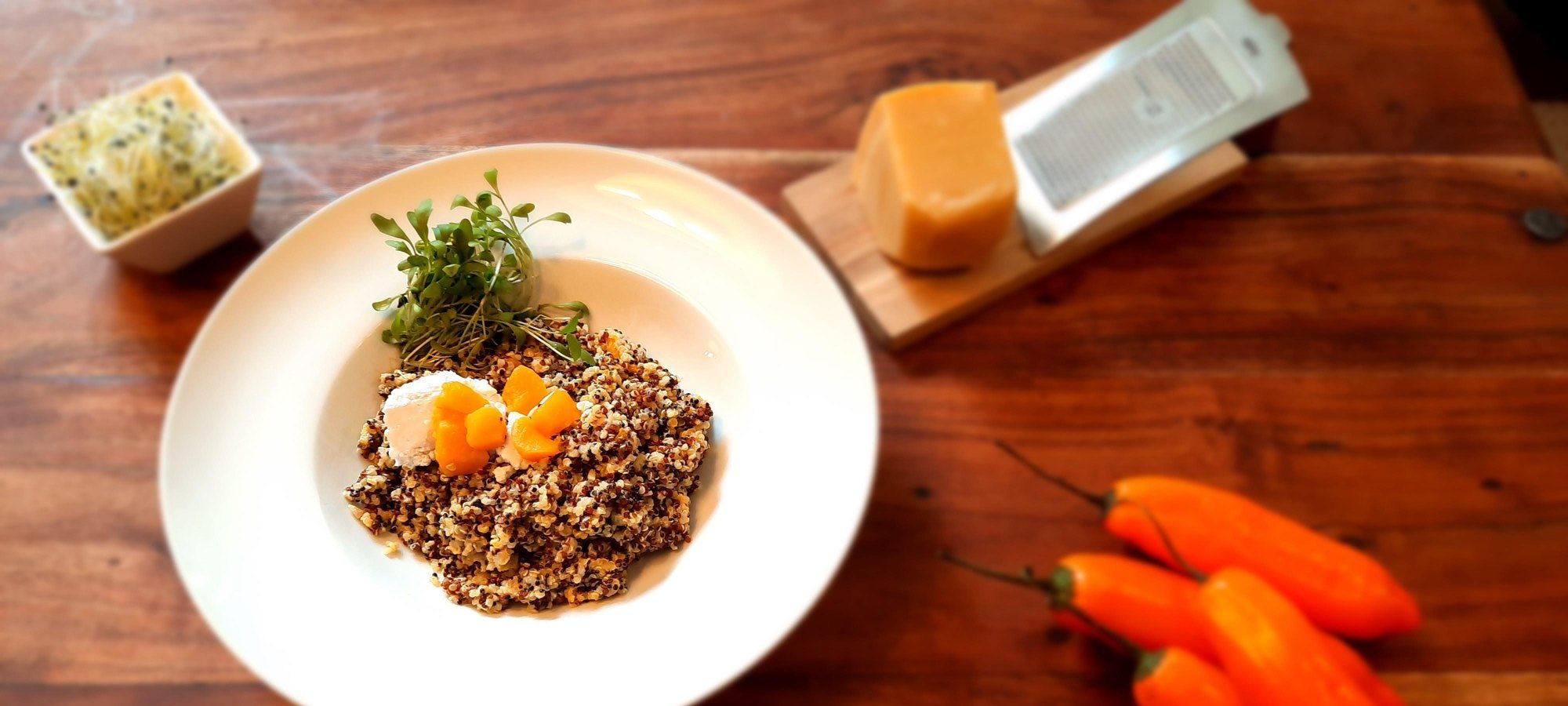 Risotto de quinoa aux legumes et ajies